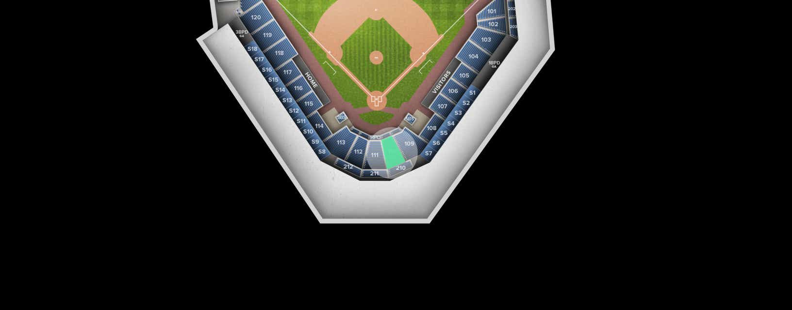 Seat view from Section