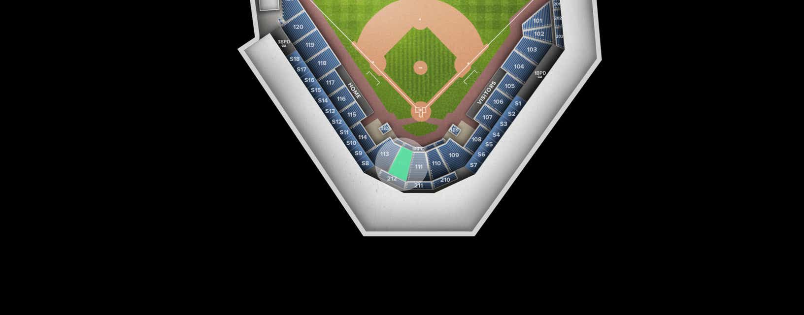 Seat view from Section