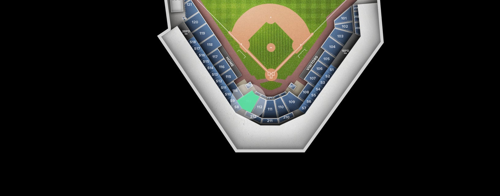 Seat view from Section