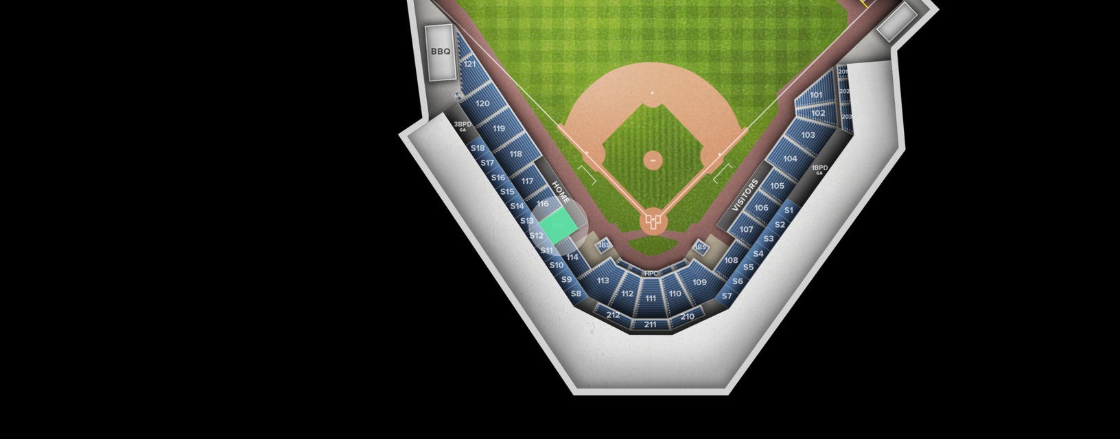 Seat view from Section