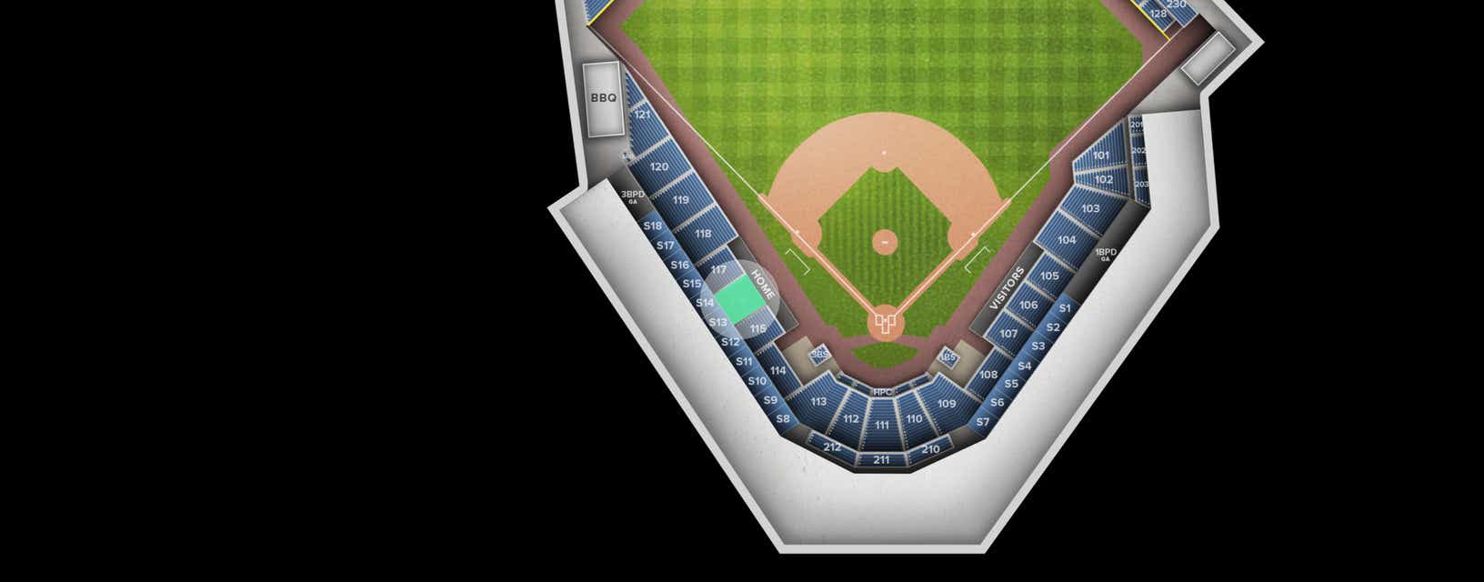 Seat view from Section