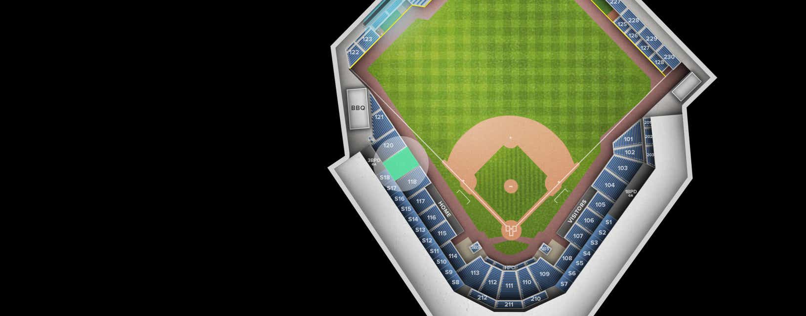Seat view from Section