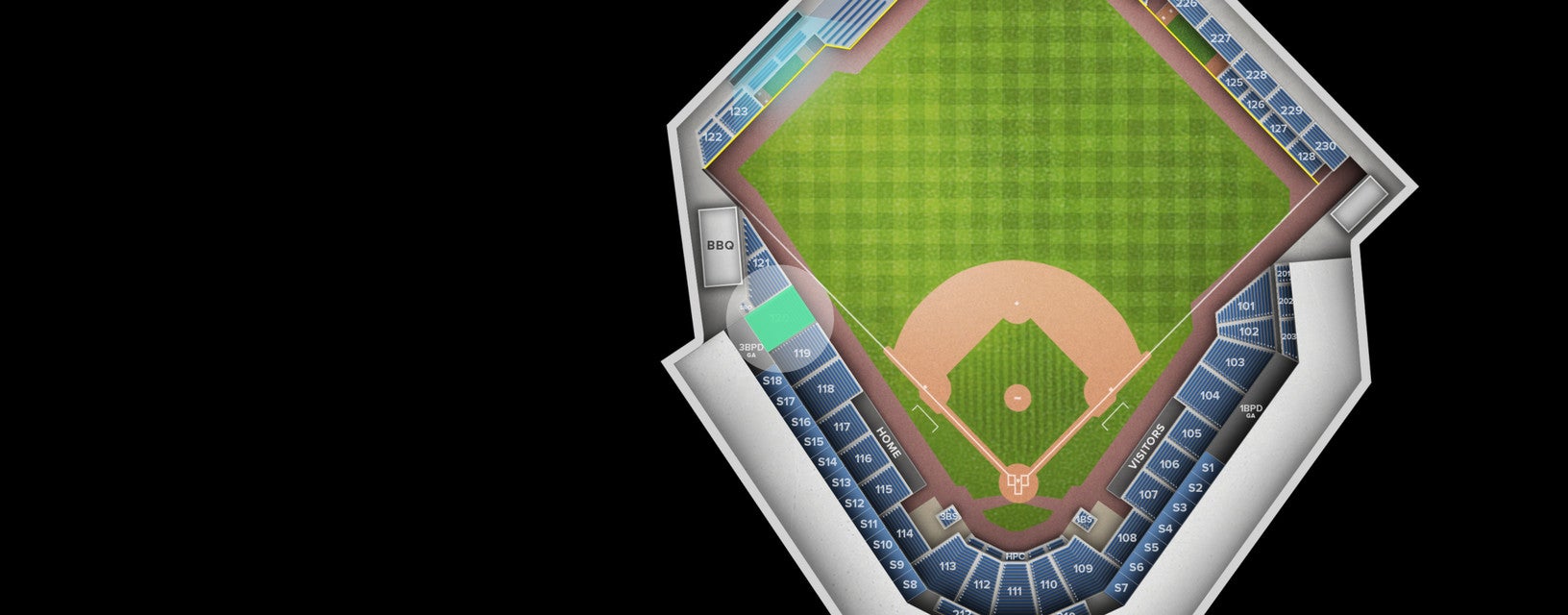 Seat view from Section