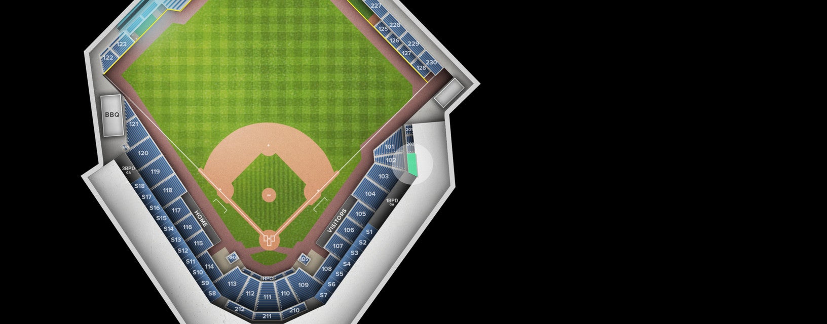 Seat view from Section