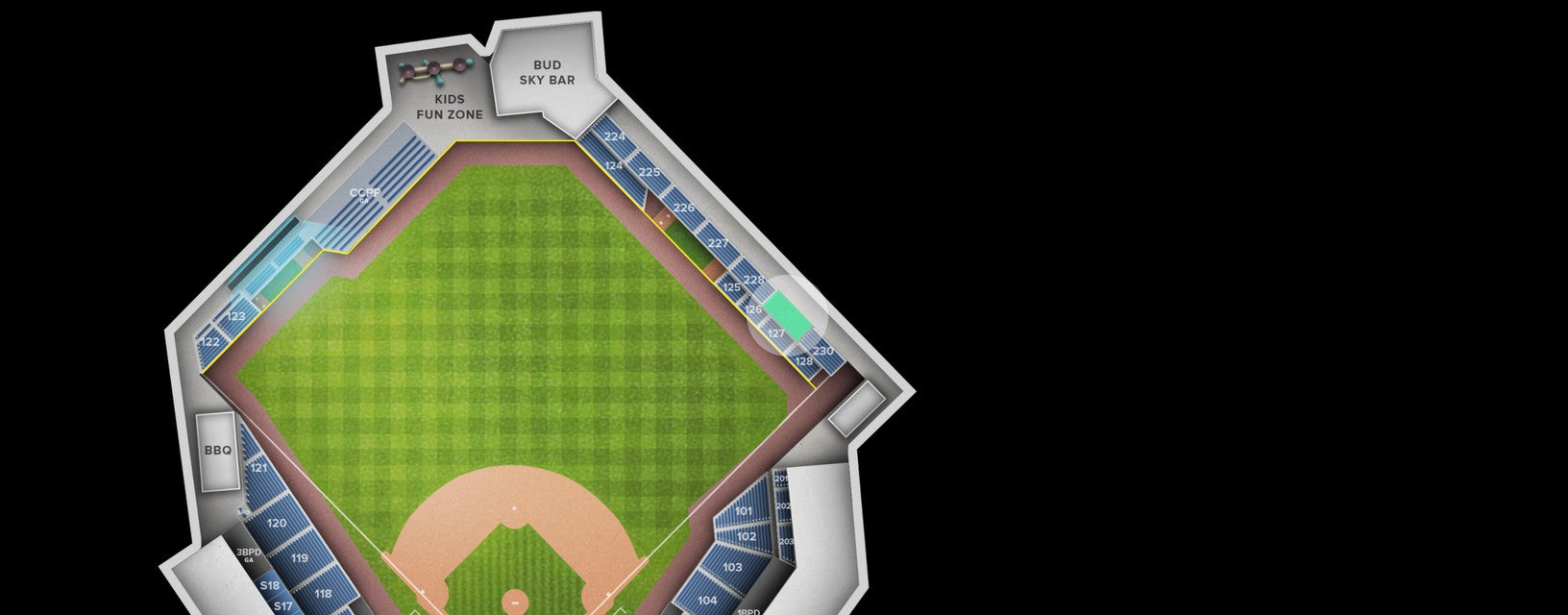 Seat view from Section