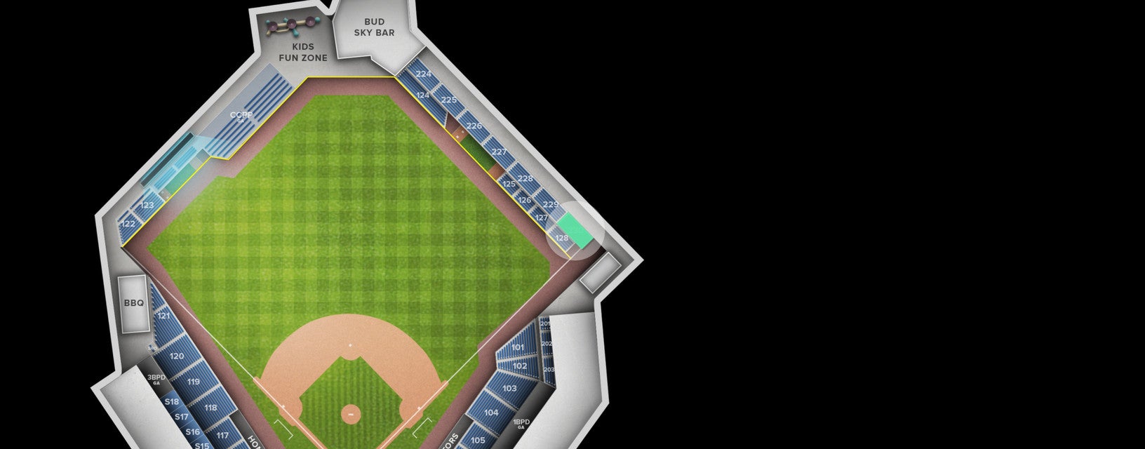 Seat view from Section