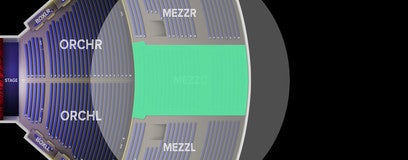 Seat view from Mezzanine