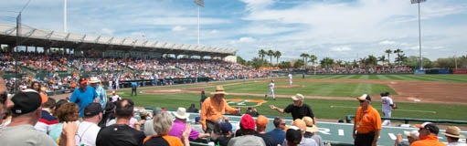 Seat view from Infield Box