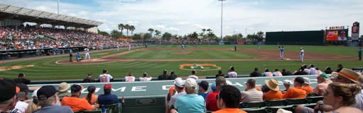 Seat view from Infield Box