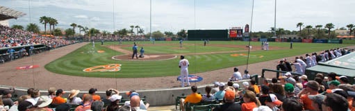 Seat view from Infield Box