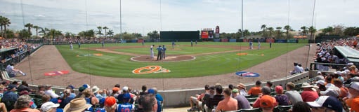 Seat view from Infield Box