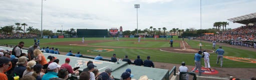 Seat view from Infield Box