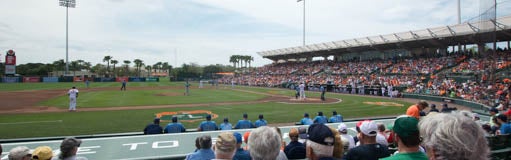 Seat view from Infield Box