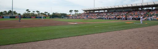 Seat view from Infield Box