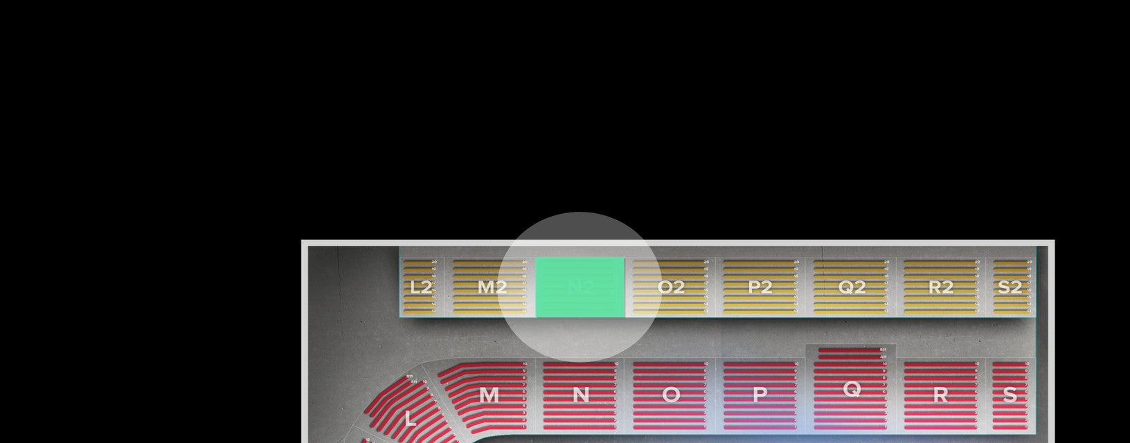 Seat view from Upper