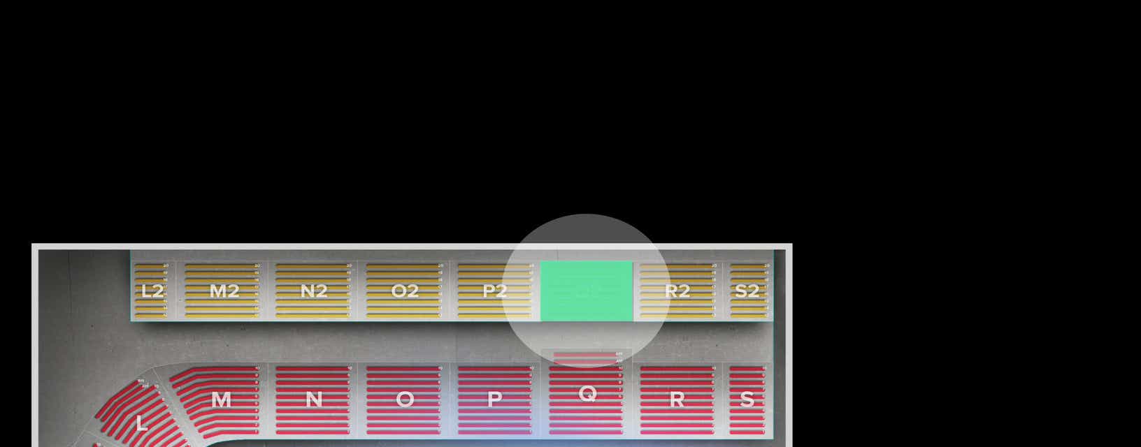 Seat view from Upper
