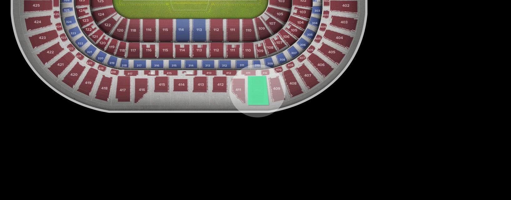 Seat view from Upper