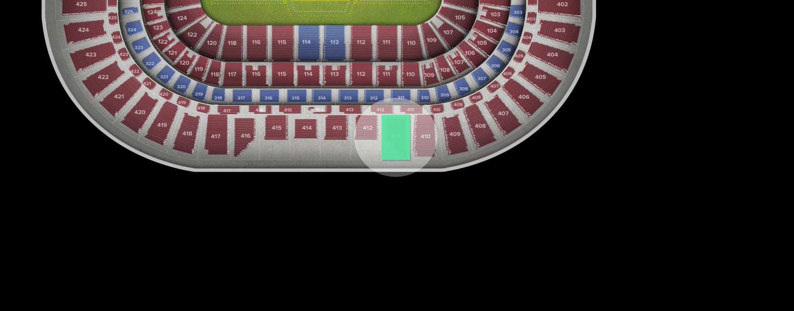 Seat view from Upper