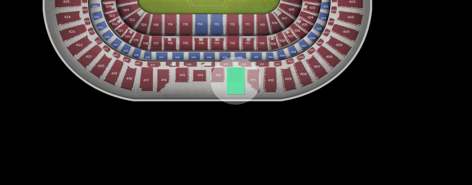 Seat view from Upper