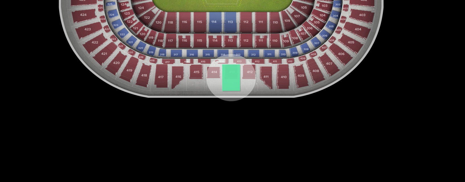 Seat view from Upper