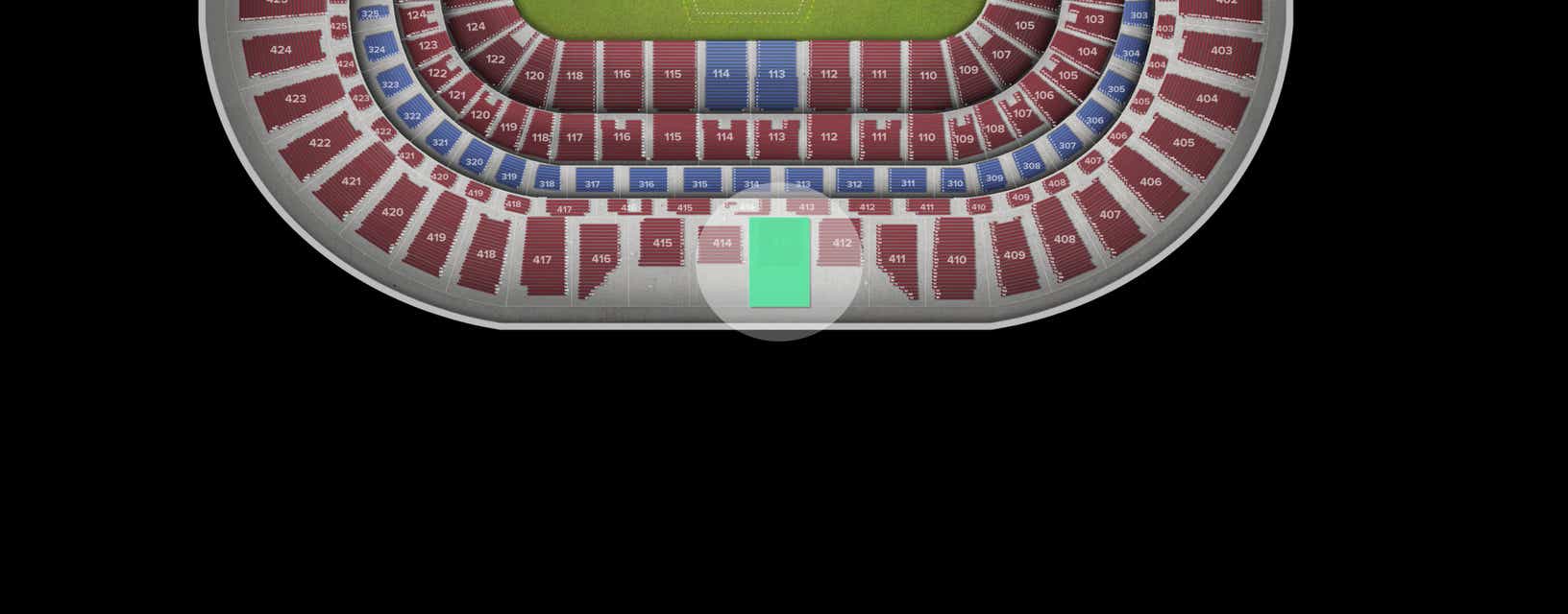 Seat view from Upper