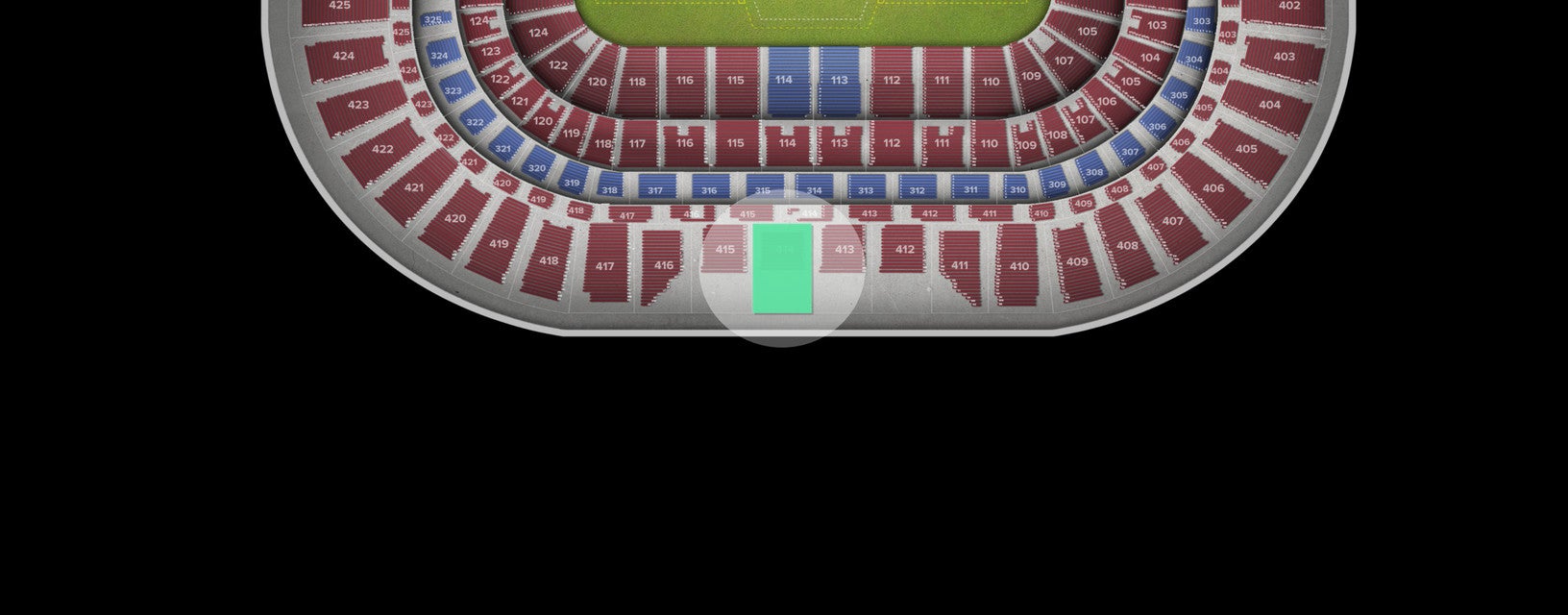 Seat view from Upper