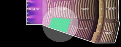 Seat view from Orchestra Floor