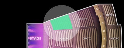 Seat view from Orchestra Floor