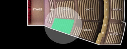 Seat view from Orchestra Floor