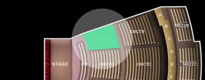 Seat view from Orchestra Floor