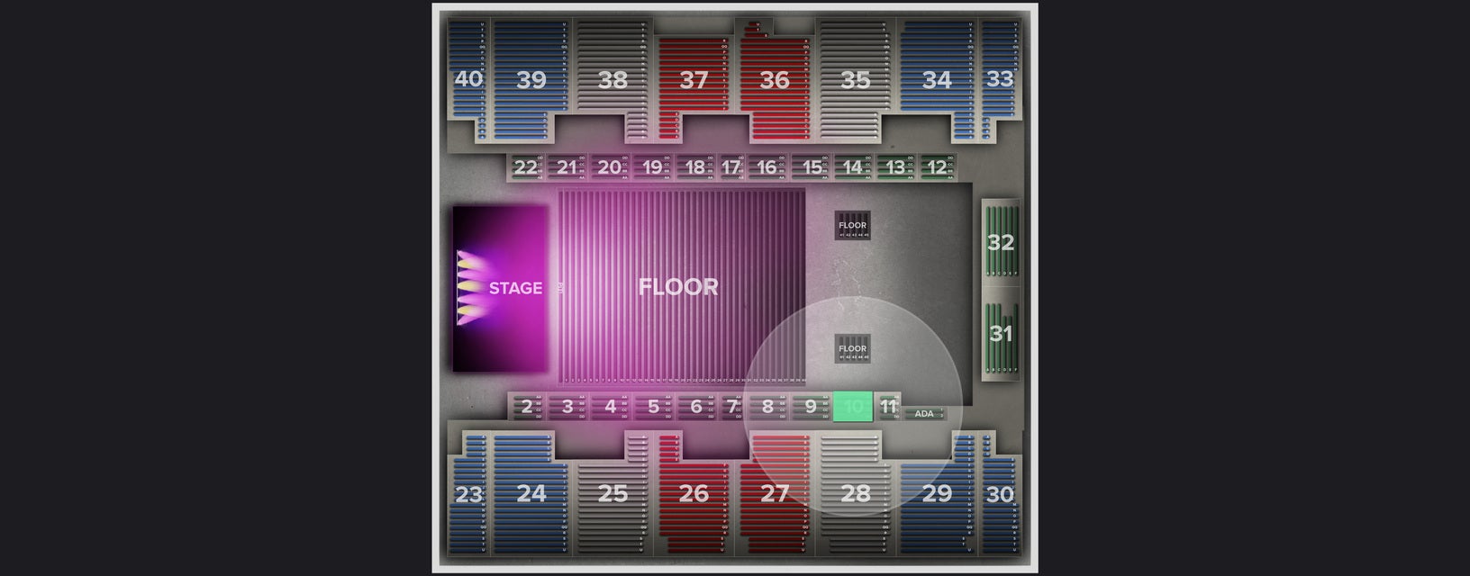 Seat view from Box