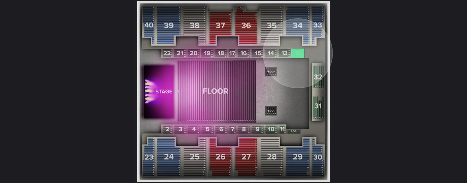 Seat view from Box