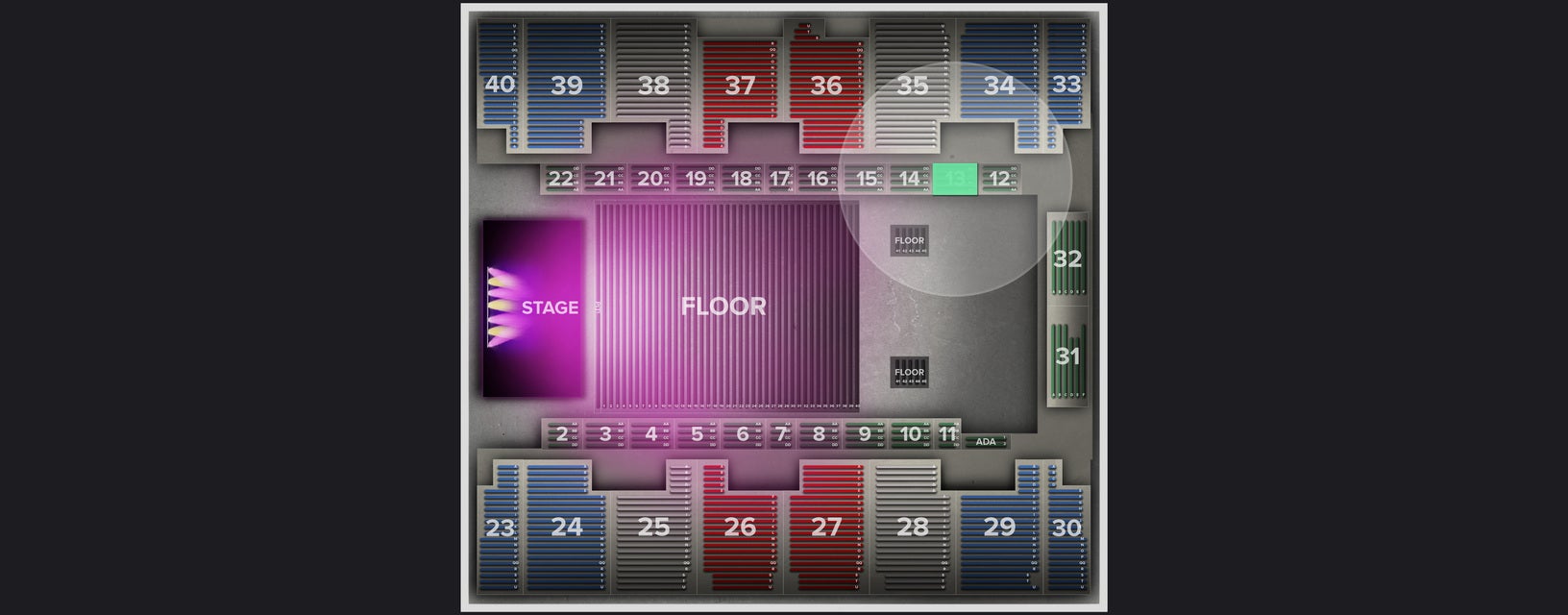 Seat view from Box