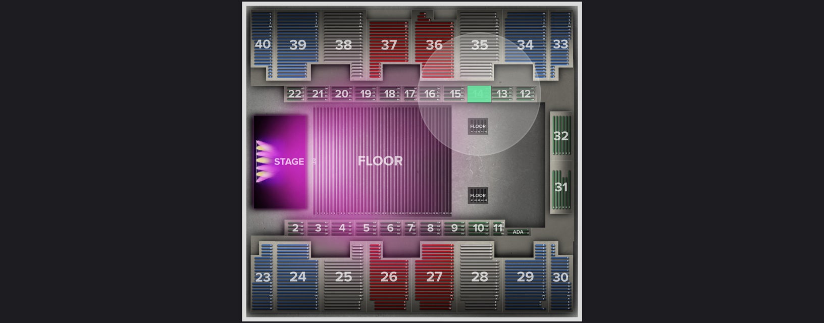 Seat view from Box
