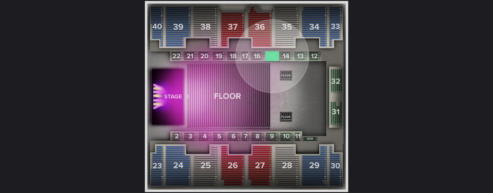 Seat view from Box