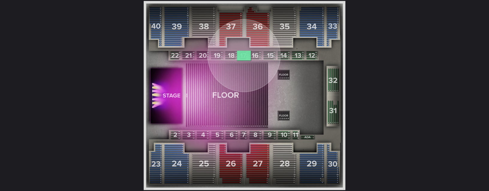 Seat view from Box