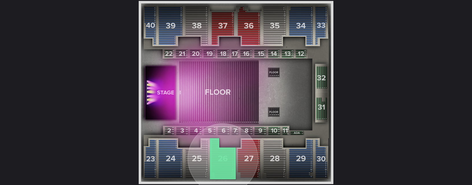 Seat view from Stand