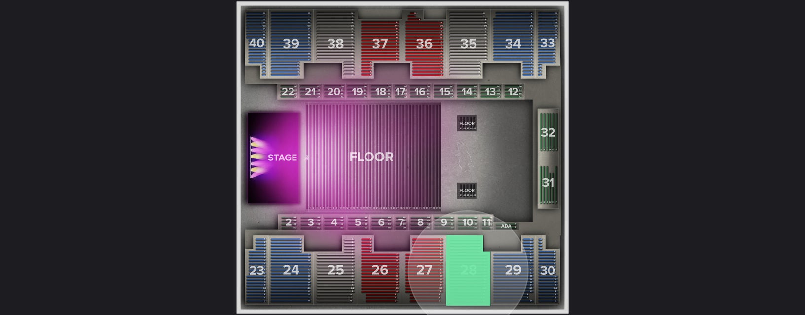 Seat view from Stand