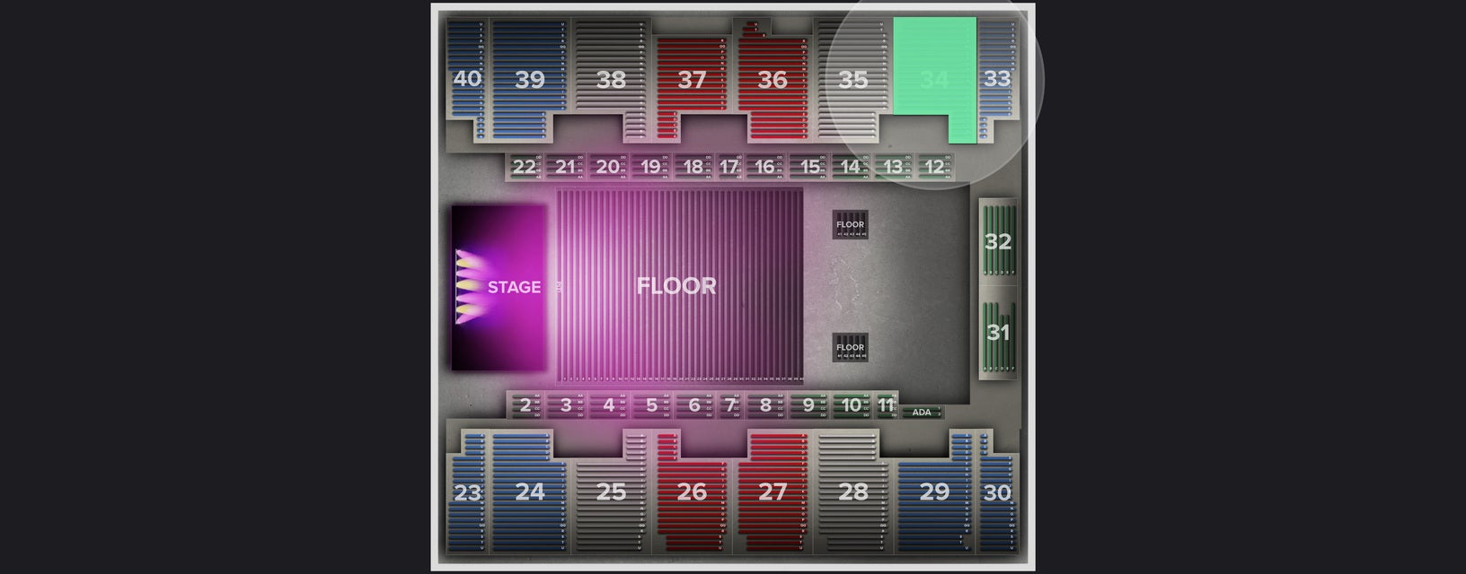 Seat view from Stand