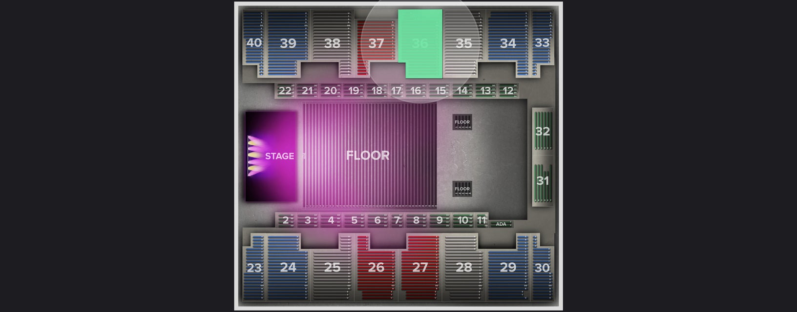 Seat view from Stand