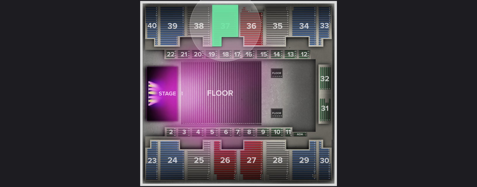 Seat view from Stand