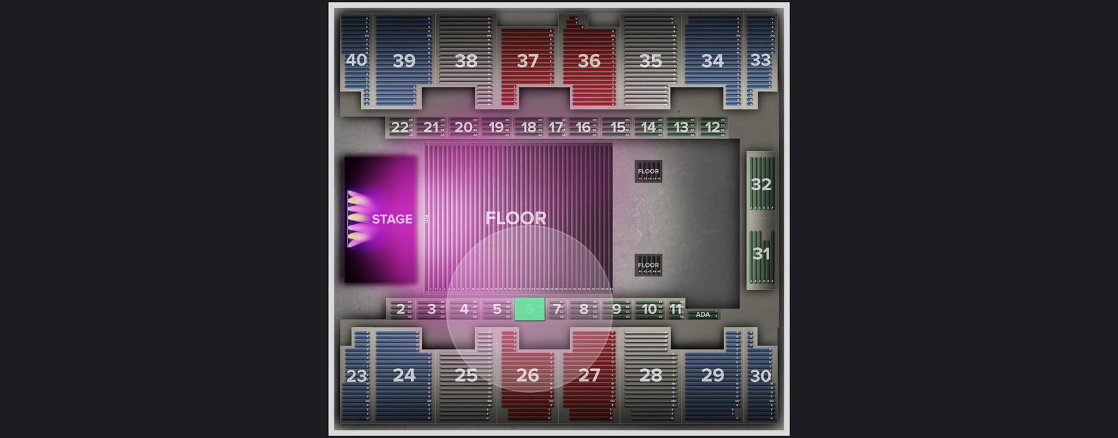 Seat view from Box