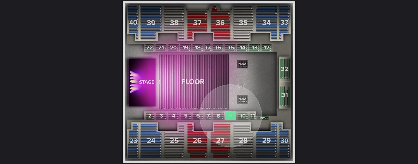 Seat view from Box