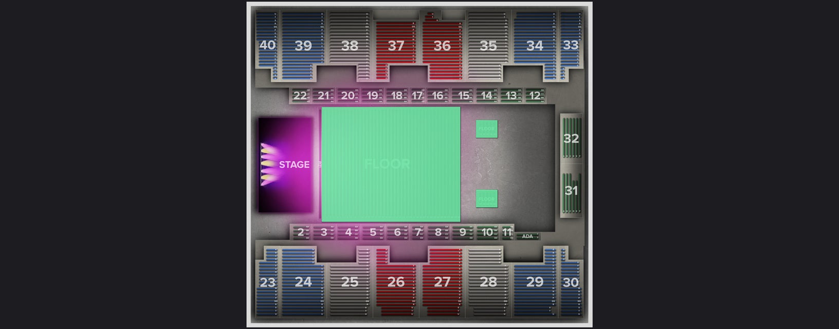 Seat view from Floor