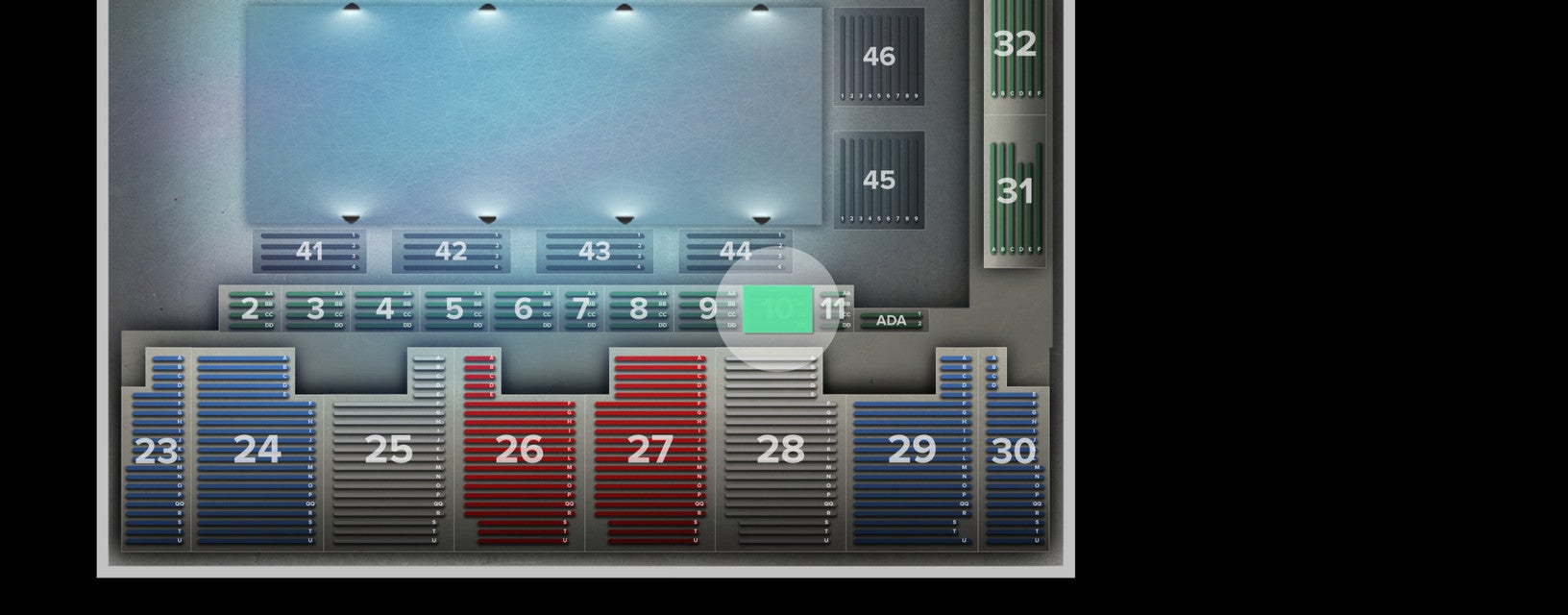 Seat view from Box