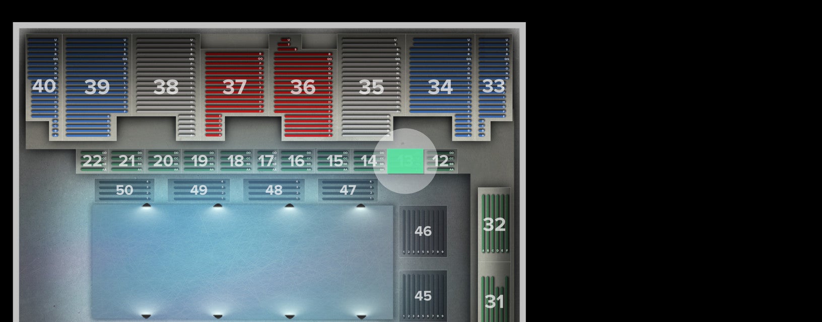 Seat view from Box
