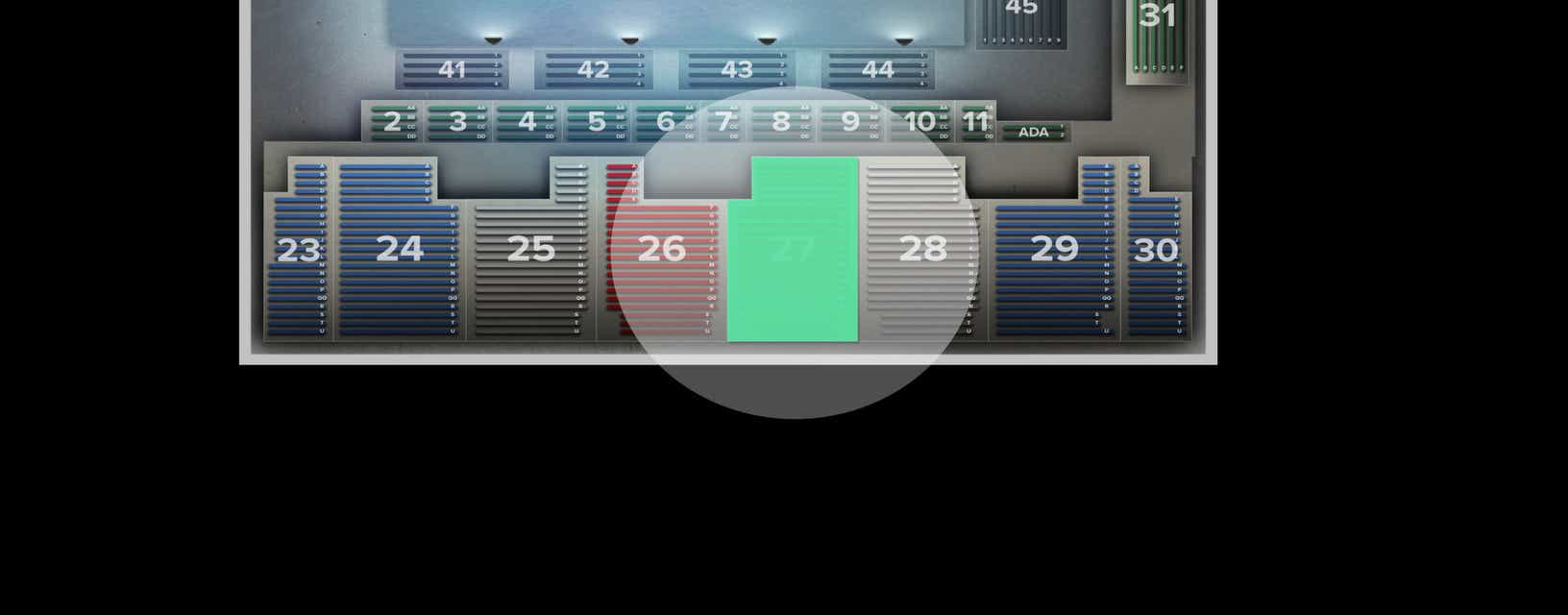 Seat view from Stand