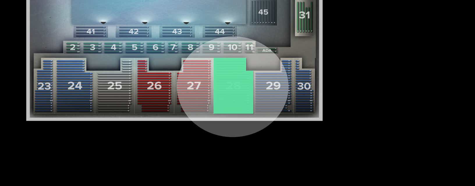 Seat view from Stand