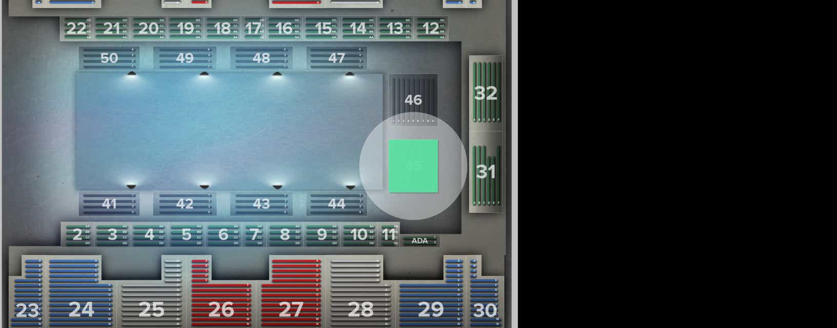 Seat view from Ice