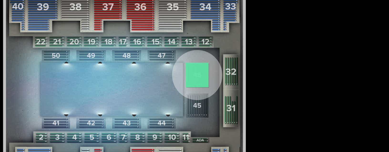 Seat view from Ice
